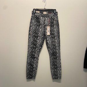 Alice + Olivia Good Snake High Rise Skinny Jeans Sz 25 New w/ Tags